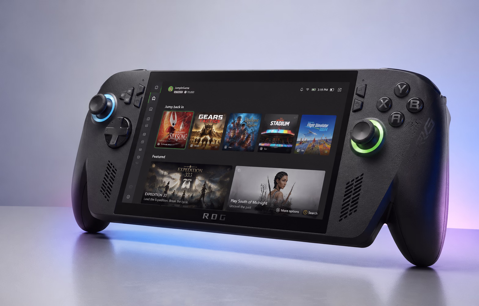 ASUS ROG Xbox Ally X consola portátil gaming sobre mesa